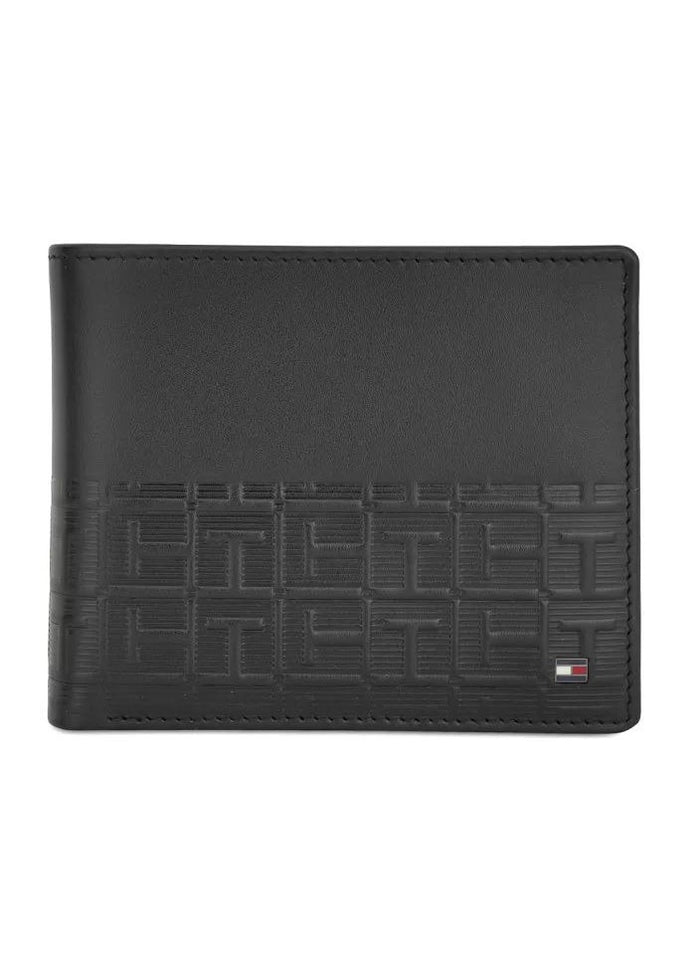 TH Black Leather Wallet For Men