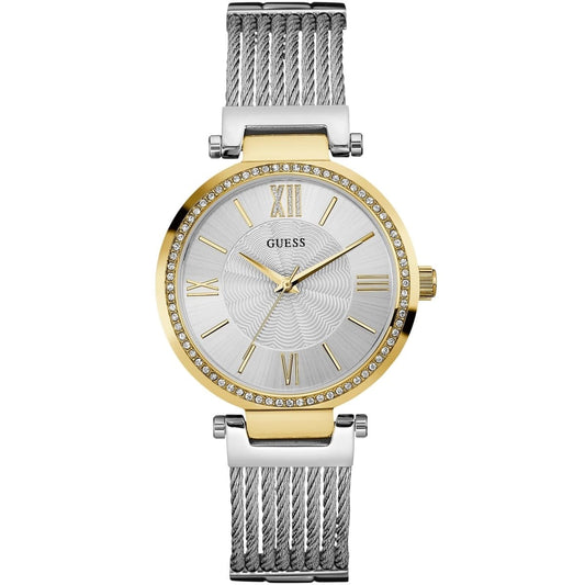 ساعة جيس للنساء اصلية موديل سوهو Guess Soho W0638L7 - فضي