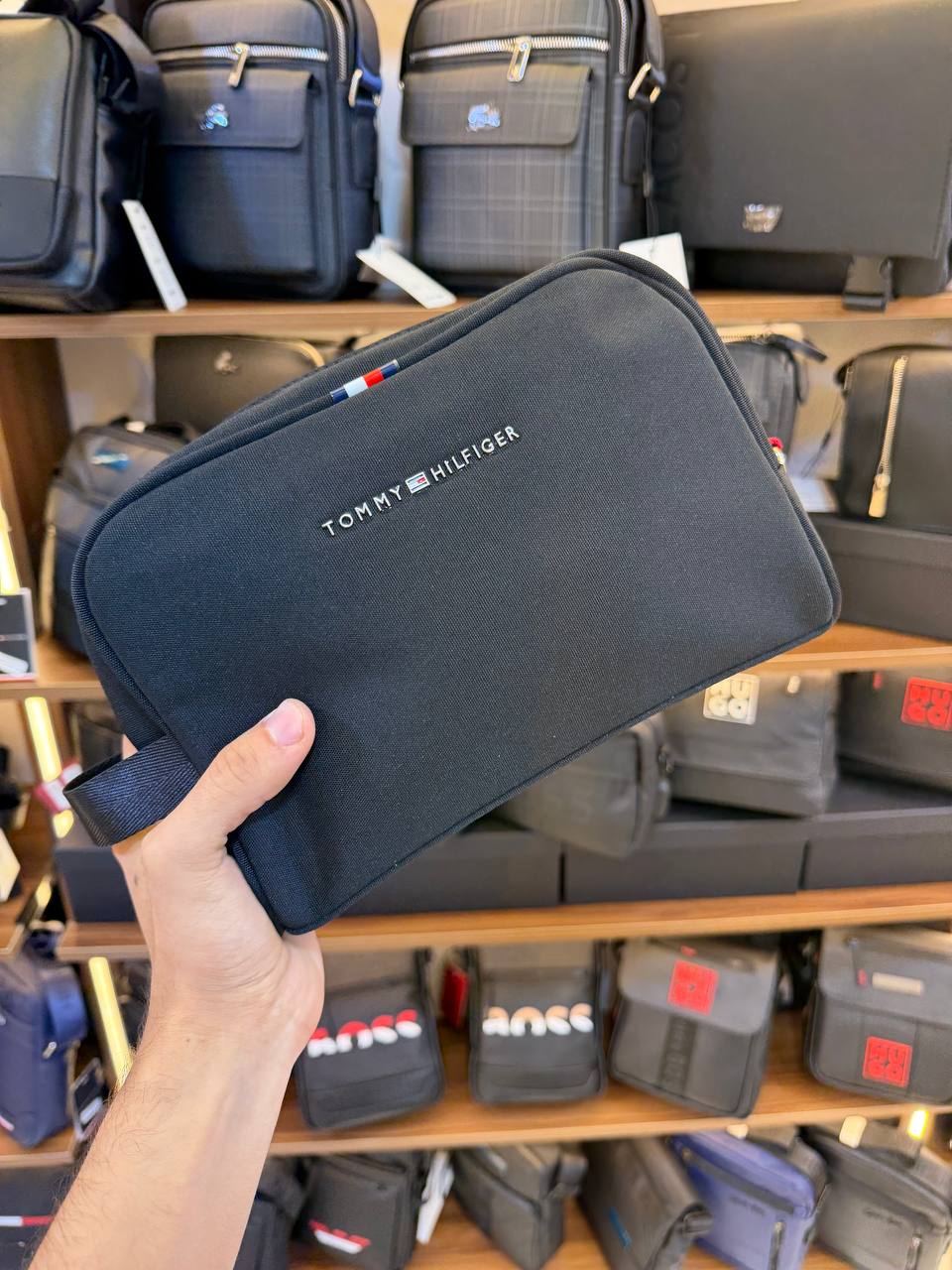 Tommy Hilfiger Navy Handbag For Men