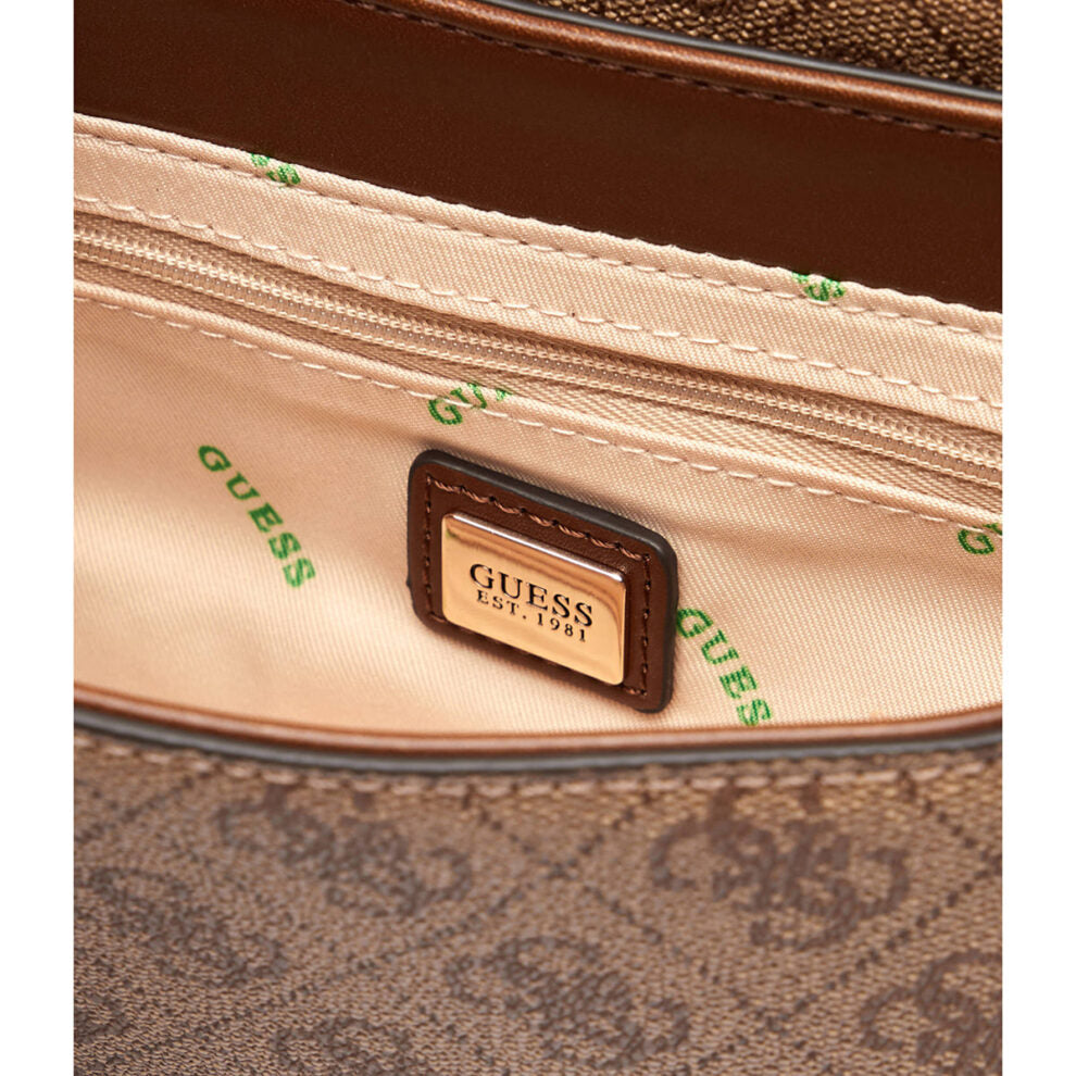 ٥حقيبة كتف نسائية من جيس Guess بلون بني لاتيه ، موديل Hwesg951320