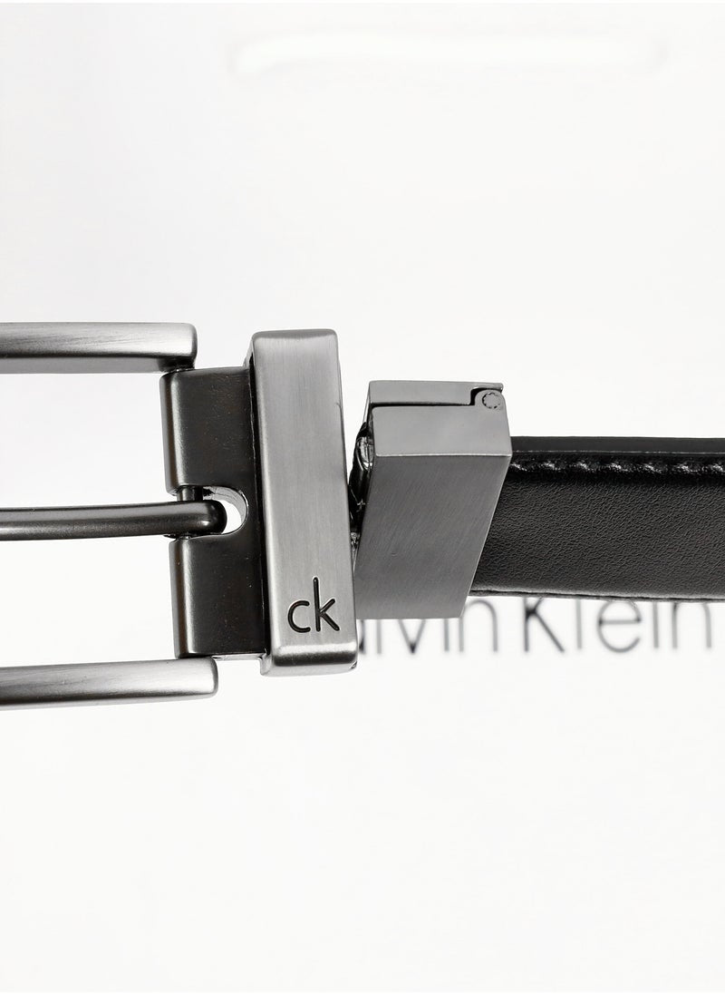 CK Black Leather Wallet-Belt Set For Men