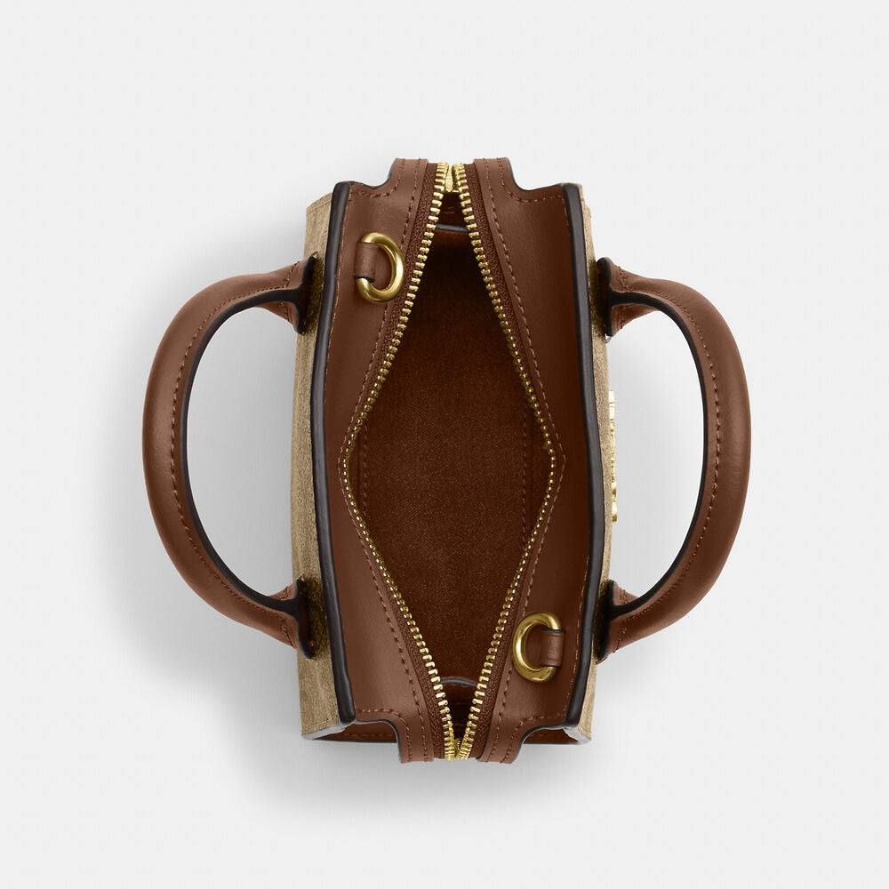 Coach Mini Tote Bag Signature Canvas – Brown(original)