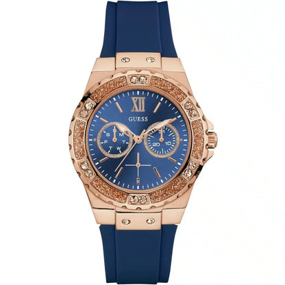 Guess Limelight W1053L1 Women’s Quartz Watch – Blue Dial Blue Rubber Strap