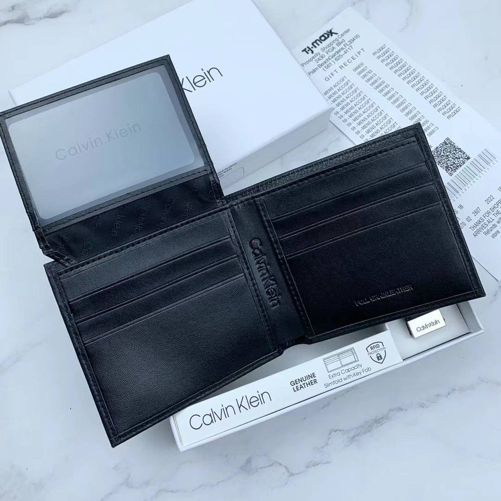 CK Wallet & Keychain Set For Men