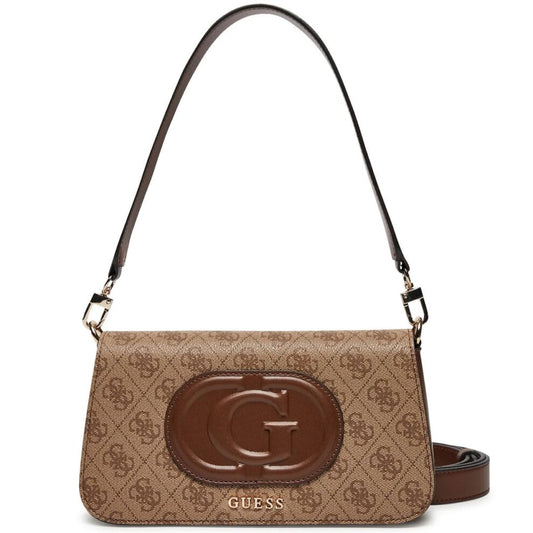 ٥حقيبة كتف نسائية من جيس Guess بلون بني لاتيه ، موديل Hwesg951320