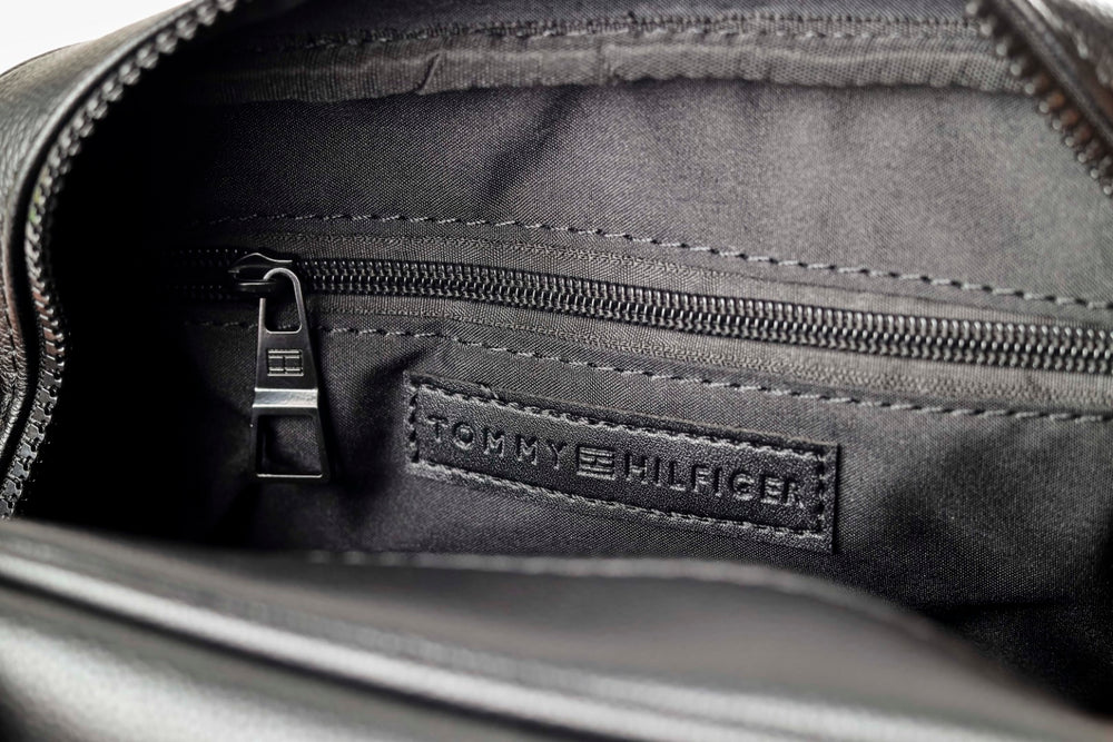 Black Tommy Hilfiger Leather Bag