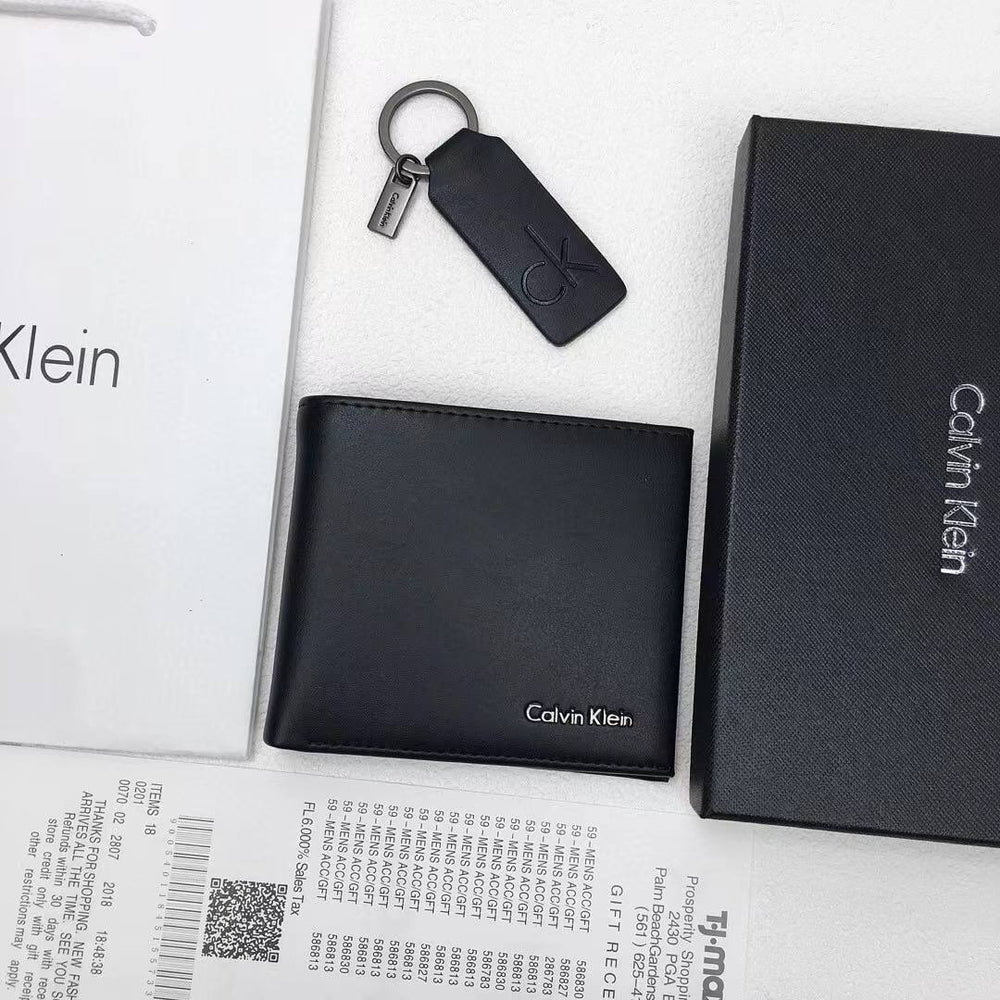 CK Wallet & Keychain Set For Men