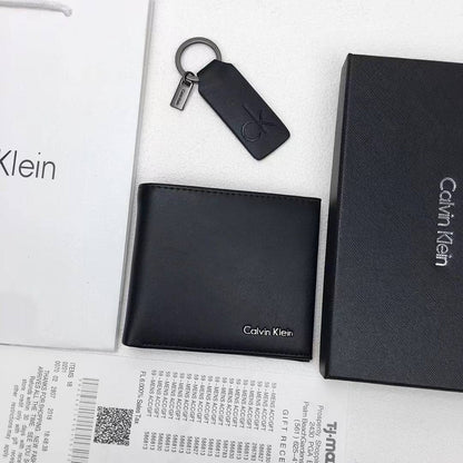 CK Wallet & Keychain Set For Men