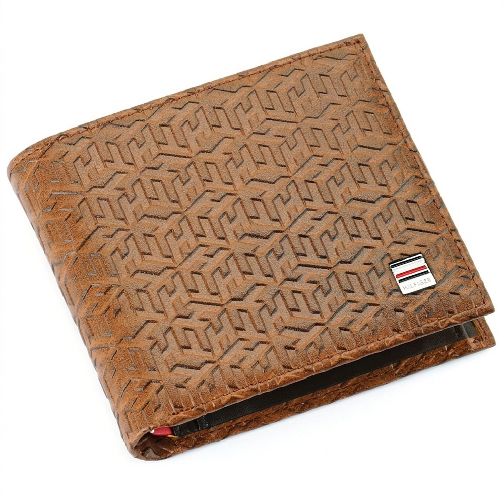 Tommy Hilfiger Men's Havana Monogram Wallet