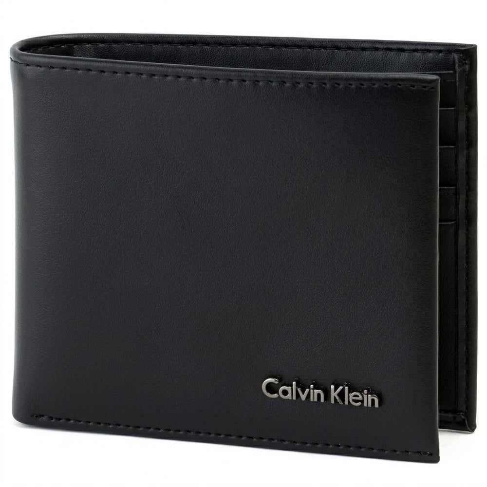 Calvin Klein Men’s Leather Belt & Wallet Gift Set – Black