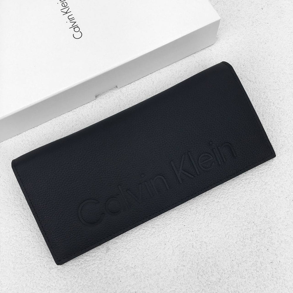 Calvin Klein Unisex Embossed Logo Around Long Wallet