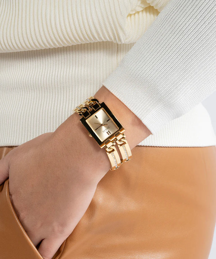 The Golden Radiance: Guess GW0668L2 | Crystal-Embellished Luxury Watch