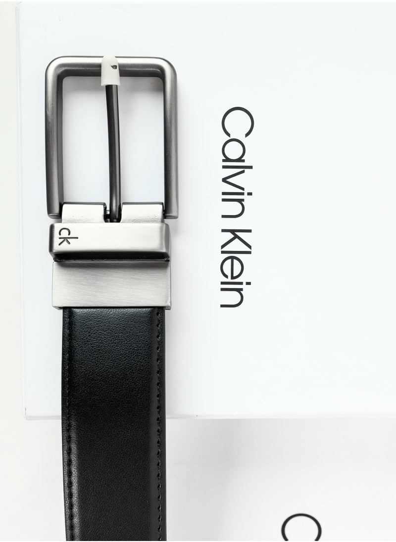 CK Black Leather Wallet-Belt Set For Men