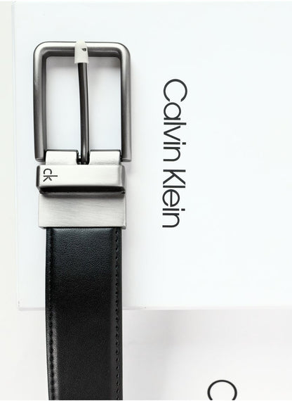 CK Black Leather Wallet-Belt Set For Men