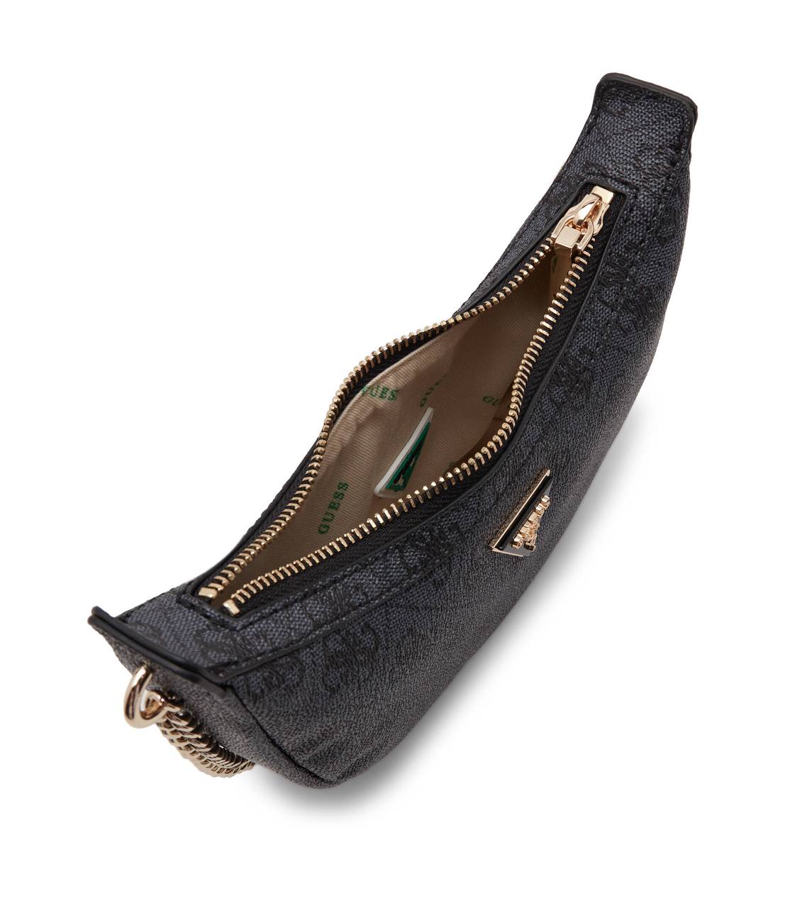 Guess Mini Crescent Bag – Black Monogram