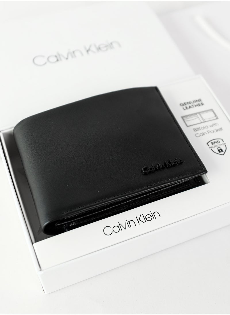 CK Black Leather Wallet For Men