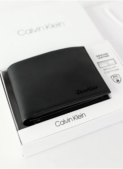 CK Black Leather Wallet For Men