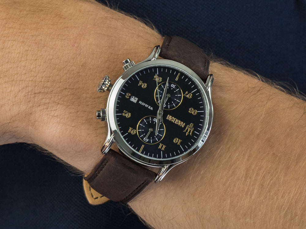 Maserati Epoca Men’s Watch R8871618001 – Blue Dial with Brown Leather Strap