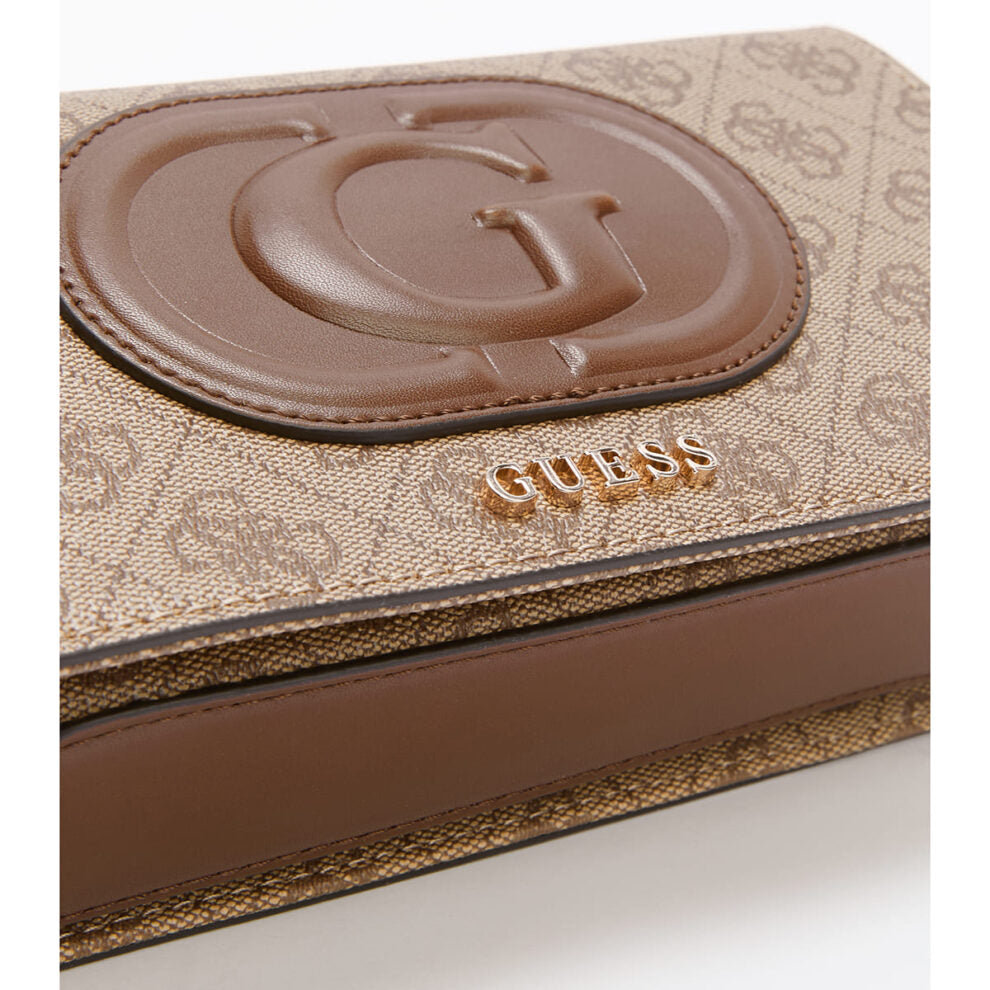 ٥حقيبة كتف نسائية من جيس Guess بلون بني لاتيه ، موديل Hwesg951320