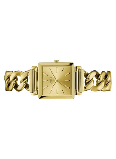 Guess W1029L2 Women’s Watch – Gold-Tone Stainless Steel Bracelet & Square Dial | Quartz Elegant Timepiece