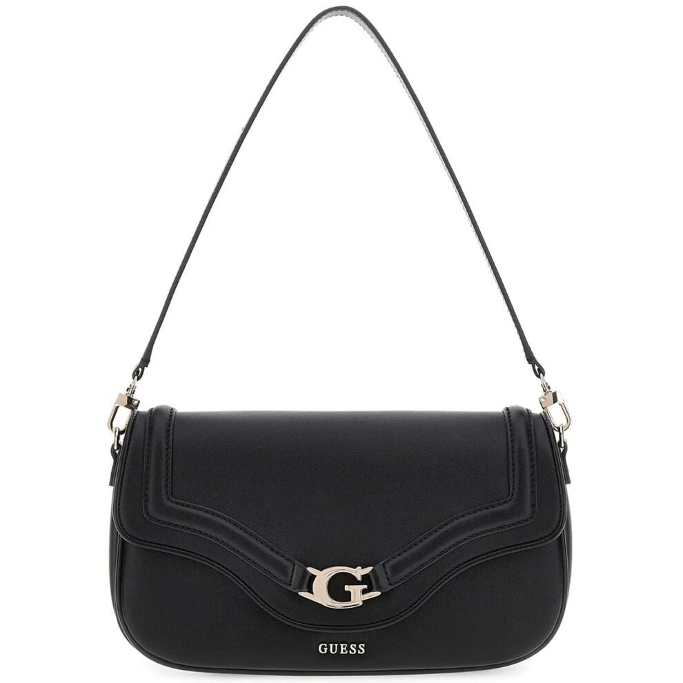 حقيبة يد نسائية سوداء من Guess ، حقيبة كتف Hwbg7993200