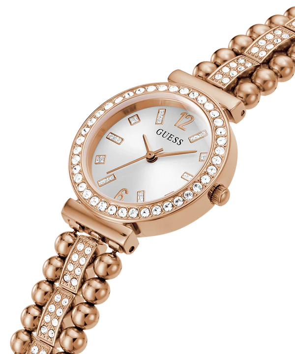 GUESS GW0401L3 Women’s Rose Gold Stainless Steel Analog Watch – Elegant 30mm Quartz Timepiece