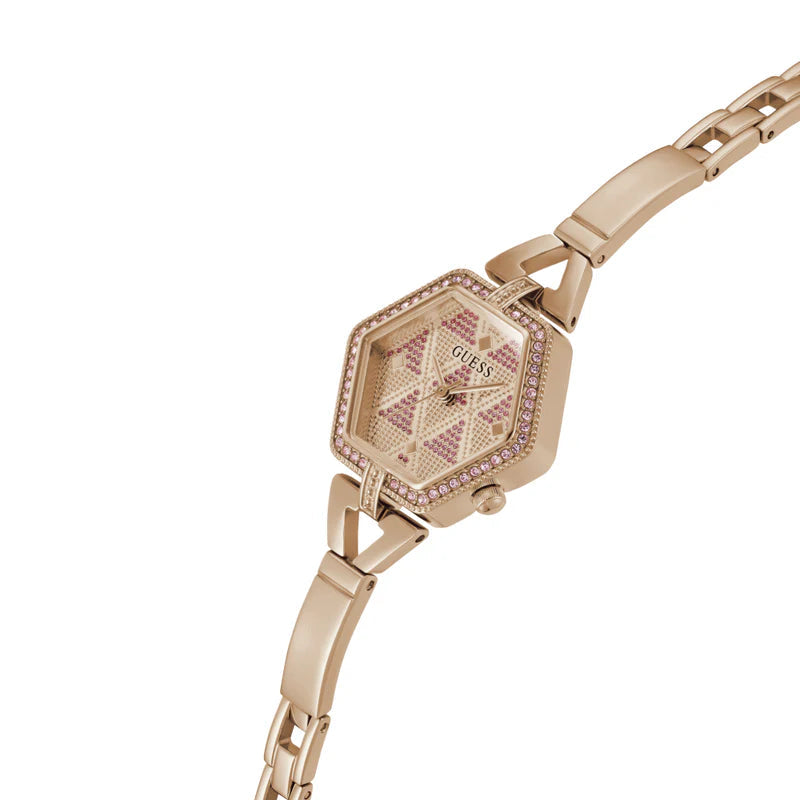 Guess GW0680L3 Women’s Rose Gold Stainless Steel Watch – 28mm Elegant Analog Quartz with Crystal Details