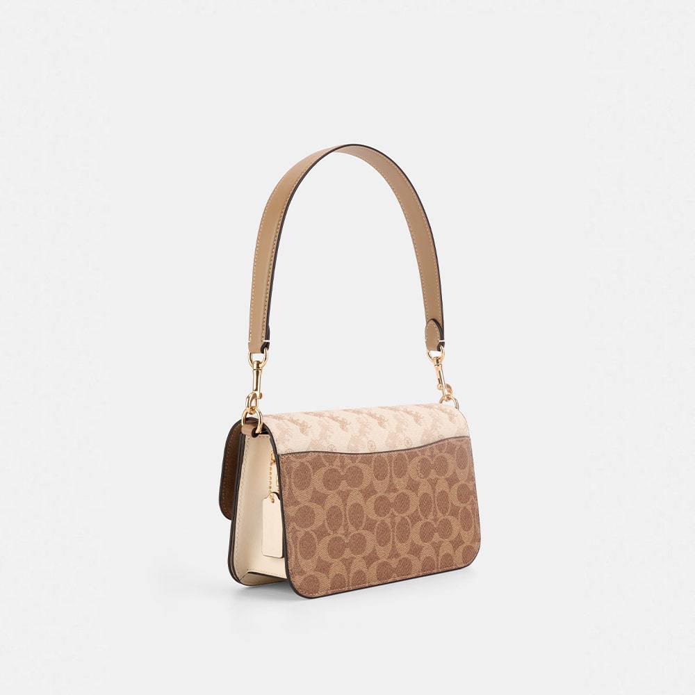 Coach Signature & Horse and Carriage Flap Bag - Timeless Elegance