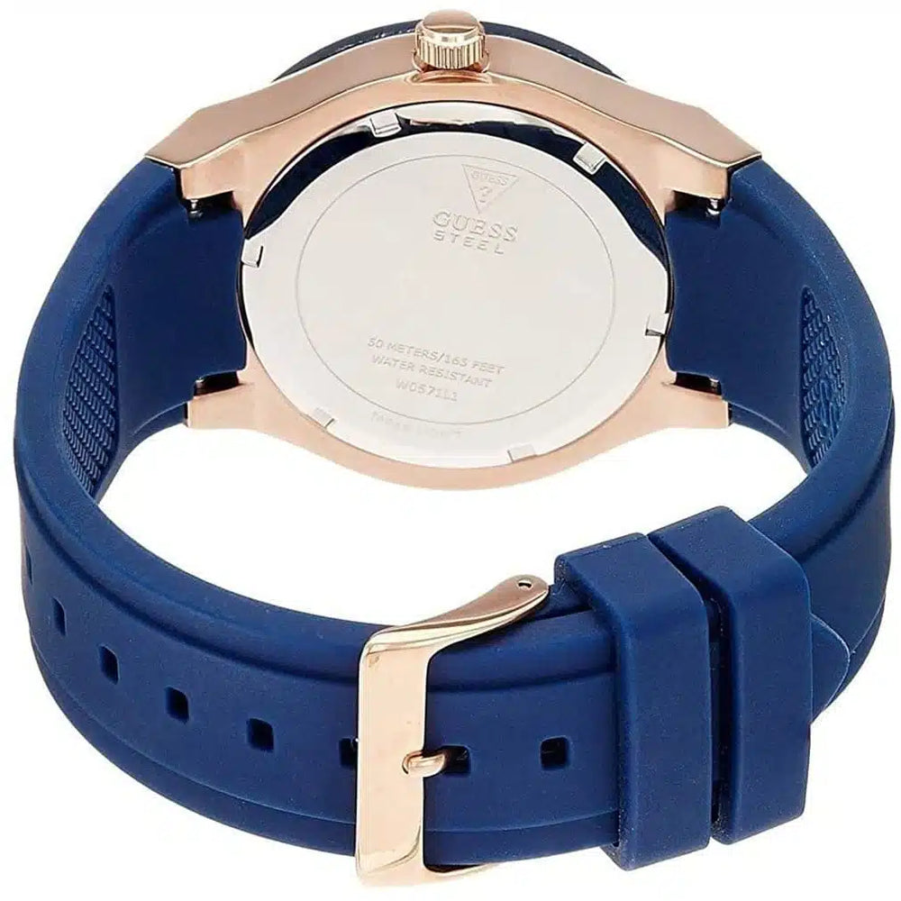 Guess Limelight W1053L1 Women’s Quartz Watch – Blue Dial Blue Rubber Strap