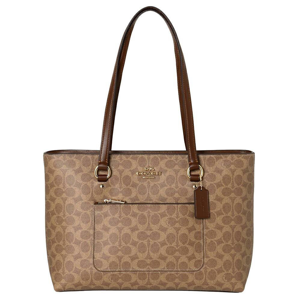 حقيبة "كوتش" (Coach) توت الكلاسيكية - تصميم Signature Canvas الفاخر