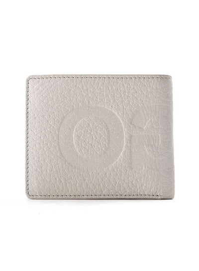 HUGO Men’s Embossed Logo Textured Wallet - Off-White