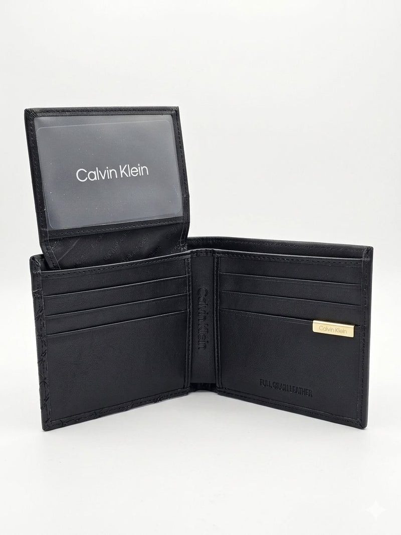 Calvin Klein Men’s Belt & Wallet Gift Set - Matte Black
