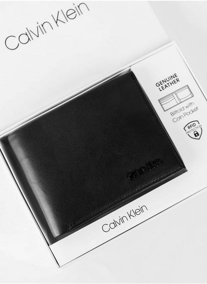 CK Black Leather Wallet For Men